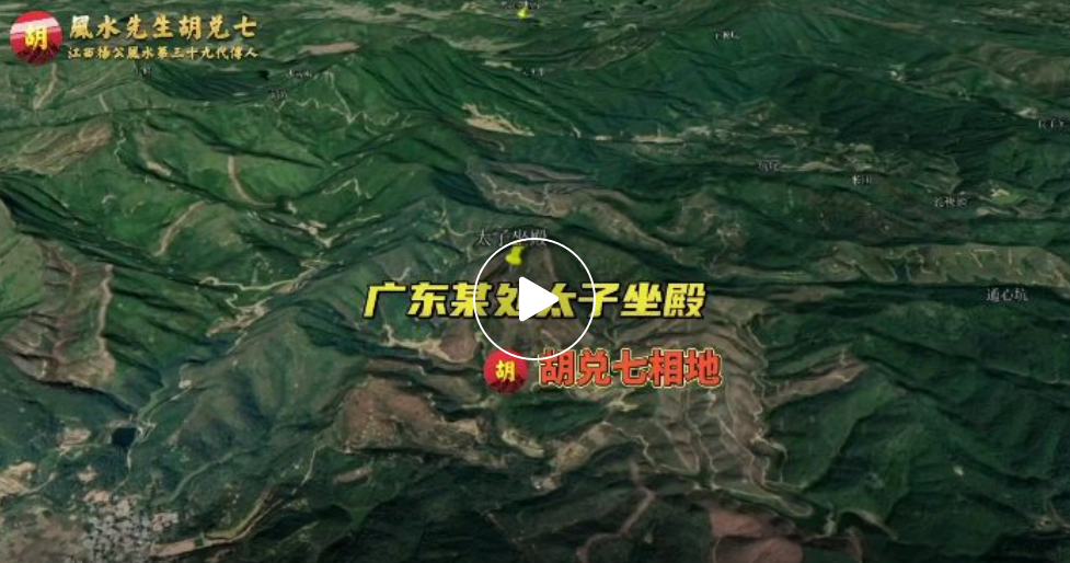 廣東大地太子坐殿，胡兌七為福主所點風水大地
